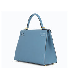 Load image into Gallery viewer, HERMES Kelly Sellier New Blue Jean Epsom Size 28
