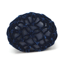 Load image into Gallery viewer, CHANEL Drawstring Shoulder Bag Navy Leather Velvet
