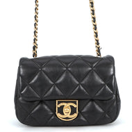 CHANEL Matelasse Mini Flap Bag BlackAS3473 Lambskin