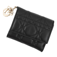 将图像加载到图库查看器中，Dior Lady Dior Lotus Wallet BlackS0181ONMJ_M900 Lambskin
