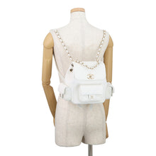 Load image into Gallery viewer, CHANEL Matelasse Multi-Pocket Backpack WhiteAS4399 Caviar Leather
