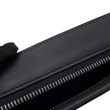 Load image into Gallery viewer, HERMES Necto Clutch Bag Jaune Ambre/Blue Encre/Black Evercolor Box Calf Leather
