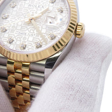 Load image into Gallery viewer, ROLEX Datejust W36mm Stainless Steel K18YG Silver Dial126233G
