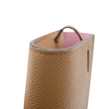 将图像加载到图库查看器中，HERMES Kelly Wallet Long Togo Verso Chai/Mauve Sylvestre Epsom
