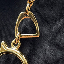 Load image into Gallery viewer, HERMES Tonnerre Necklace Size PM Black Metal
