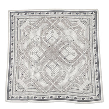 Load image into Gallery viewer, HERMES Carre Jean Horse Bit/Bandana Size 140 White/Blue Marine/Ebene Cashmere70% Silk30%
