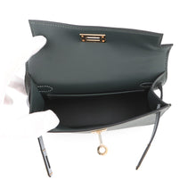 Load image into Gallery viewer, HERMES Mini Kelly 2 Tricolor Vert Mangrove/Green Pantan/Black Epsom
