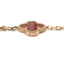 将图像加载到图库查看器中，Van Cleef &amp; Arpels Vintage Alhambra Bracelet 5 motifsVCARP7RP00 18K Pink Gold
