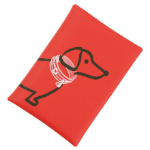 Load image into Gallery viewer, HERMES Calvi Duo Dachshund Rouge Tomate Swift Leather

