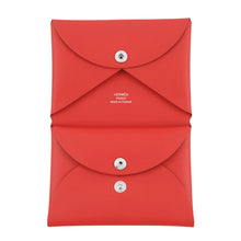 Load image into Gallery viewer, HERMES Calvi Duo Dachshund Rouge Tomate Swift Leather
