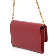 将图像加载到图库查看器中，SAINT LAURENT PARIS Le Maillon WOC Wallet-on-Chain Opium Red696608 Calf Leather
