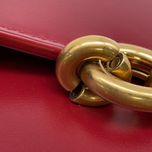 将图像加载到图库查看器中，SAINT LAURENT PARIS Le Maillon WOC Wallet-on-Chain Opium Red696608 Calf Leather
