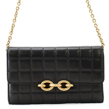 Load image into Gallery viewer, SAINT LAURENT PARIS LE MAILLON Chain Wallet Black696608 Calf LeatherLeather
