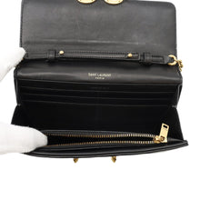 Load image into Gallery viewer, SAINT LAURENT PARIS LE MAILLON Chain Wallet Black696608 Calf LeatherLeather
