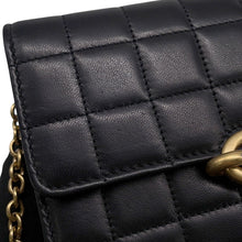 Load image into Gallery viewer, SAINT LAURENT PARIS LE MAILLON Chain Wallet Black696608 Calf LeatherLeather
