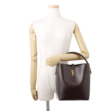 Load image into Gallery viewer, SAINT LAURENT PARIS Le 37 Bucket Bag Brown742828 Calf Leather
