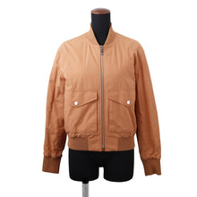 将图像加载到图库查看器中，HERMES CLIQUETIS AQUARELLE 2E0156DJ Blouson Size 34 Brown2E0156DJ Cotton100% Polyester100% Silk35%
