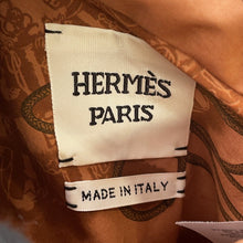 将图像加载到图库查看器中，HERMES CLIQUETIS AQUARELLE 2E0156DJ Blouson Size 34 Brown2E0156DJ Cotton100% Polyester100% Silk35%
