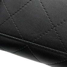 Load image into Gallery viewer, CHANEL Top handle flap Bag BlackAS5467 Calf Leather Size Large

