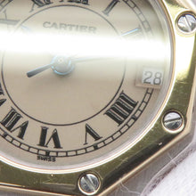 Load image into Gallery viewer, CARTIER Santos Octagon SM W25mm Stainless Steel K18YG Ivory DialW2001683
