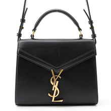 将图像加载到图库查看器中，SAINT LAURENT PARIS Cassandra Top Handle 2-Way Shoulder Bag Black623930 Leather
