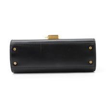 将图像加载到图库查看器中，SAINT LAURENT PARIS Cassandra Top Handle 2-Way Shoulder Bag Black623930 Leather

