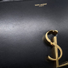 将图像加载到图库查看器中，SAINT LAURENT PARIS Cassandra Top Handle 2-Way Shoulder Bag Black623930 Leather
