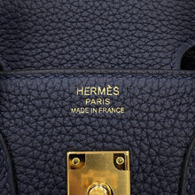 Load image into Gallery viewer, HERMES Birkin Blue Nuit Togo Leather Size 25
