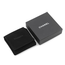 Load image into Gallery viewer, CHANEL CC Logo Brooch Black Gold Plated Leather
