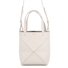 将图像加载到图库查看器中，LOEWE Puzzle Fold Tote light ghostA779V25X19 Grained Calf Leather Size Mini

