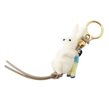 Load image into Gallery viewer, LOEWE Rabbit Bag Charm White/Blue/Yellow/Black Felt Leather
