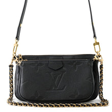 将图像加载到图库查看器中，LOUIS VUITTON Multi Pochette Accessoires NoirM80399 Monogram Empreinte Leather
