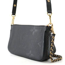 将图像加载到图库查看器中，LOUIS VUITTON Multi Pochette Accessoires NoirM80399 Monogram Empreinte Leather
