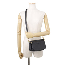 将图像加载到图库查看器中，LOUIS VUITTON Multi Pochette Accessoires NoirM80399 Monogram Empreinte Leather
