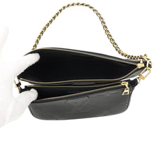 将图像加载到图库查看器中，LOUIS VUITTON Multi Pochette Accessoires NoirM80399 Monogram Empreinte Leather
