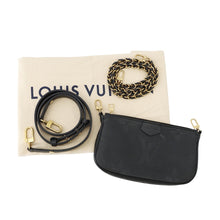 将图像加载到图库查看器中，LOUIS VUITTON Multi Pochette Accessoires NoirM80399 Monogram Empreinte Leather
