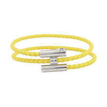 Load image into Gallery viewer, HERMES Leather Bracelet, Tourni Tresse Size T4 LimeH068406FP Swift Leather
