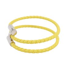 Load image into Gallery viewer, HERMES Leather Bracelet, Tourni Tresse Size T4 LimeH068406FP Swift Leather
