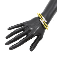 Load image into Gallery viewer, HERMES Leather Bracelet, Tourni Tresse Size T4 LimeH068406FP Swift Leather
