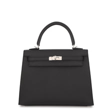 Load image into Gallery viewer, HERMES Kelly Sellier Black Epsom Size 25
