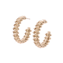 将图像加载到图库查看器中，CARTIER Crash Do Cartier Hoop Earrings Size SMB8301490 18K Yellow Gold
