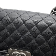 Load image into Gallery viewer, CHANEL Boy Chanel ChainShoulder Bag BlackA67085 Caviar Leather Size 20
