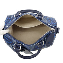 将图像加载到图库查看器中，LOUIS VUITTON Speedy Bandouliere BlueN40691 Damier Heritage Size 25
