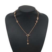 Load image into Gallery viewer, HERMES Rondo Multi Necklace Size LG 18K Pink Gold
