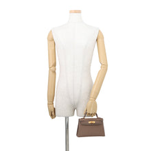 将图像加载到图库查看器中，HERMES Mini Kelly 2 Etoupe Epsom
