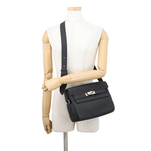 将图像加载到图库查看器中，HERMES Kelly Messenger Black Togo Leather Size PM
