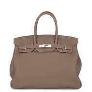 HERMES Birkin Etoupe Togo Leather Size 35