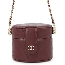 Load image into Gallery viewer, CHANEL Matelasse Small Vanity Chain Shoulder Bag BurgundyAP1573 Lambskin
