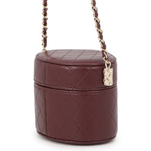 Load image into Gallery viewer, CHANEL Matelasse Small Vanity Chain Shoulder Bag BurgundyAP1573 Lambskin
