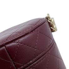 Load image into Gallery viewer, CHANEL Matelasse Small Vanity Chain Shoulder Bag BurgundyAP1573 Lambskin
